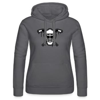 Hockey Maske 2 neutral zweifarbig - Frauen Kapuzen Sweater von Russell - Schwarz - Vorne - Marisol (170cm)
