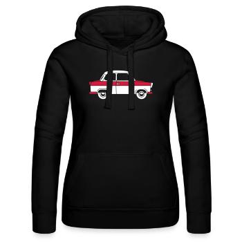  500 Coupé 2c - Sweat à capuche Russell Femme - noir - Devant - Marisol (170cm)