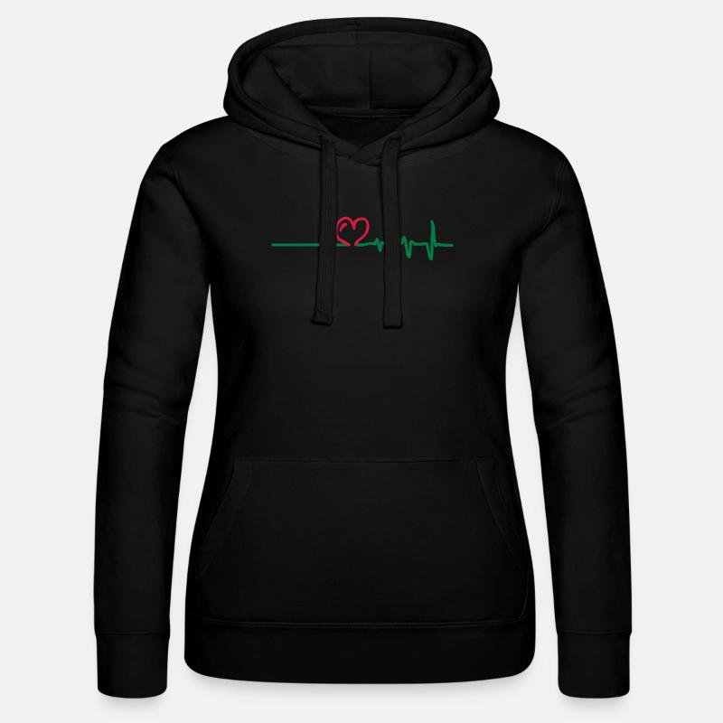 Fréquence - Sweat à capuche Russell Femme - noir