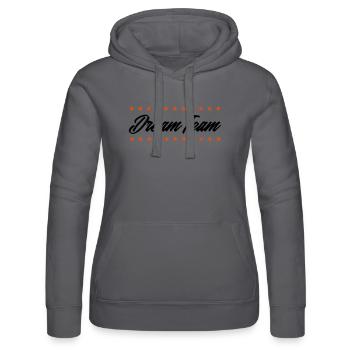 dream team - Frauen Kapuzen Sweater von Russell - Schwarz - Vorne - Marisol (170cm)