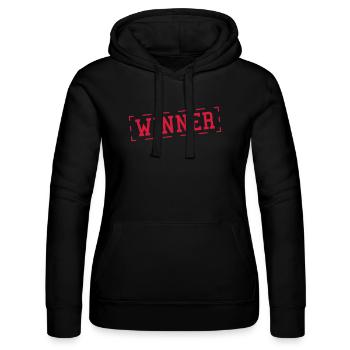 winner_stamp_au1 - Sweat à capuche Russell Femme - noir - Devant - Marisol (170cm)