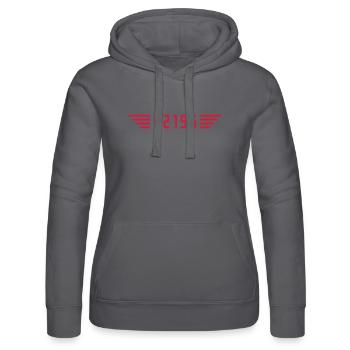 Marathon 42195 mètres - Sweat à capuche Russell Femme - noir - Devant - Marisol (170cm)