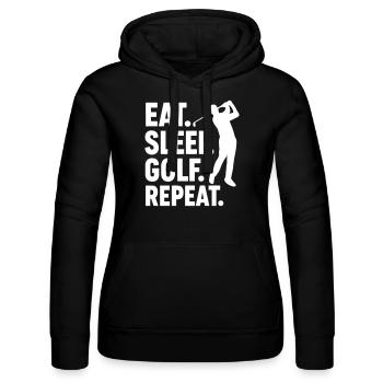 Golfeur passion golf Golf Sport - Sweat à capuche Russell Femme - noir - Devant - Marisol (170cm)