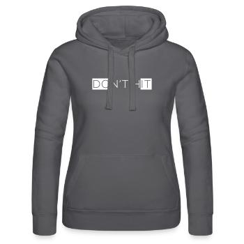 DonT frappé - Sweat à capuche Russell Femme - noir - Devant - Marisol (170cm)