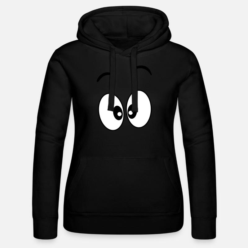 Augen _ Geschenkidee - Frauen Kapuzen Sweater von Russell - Schwarz
