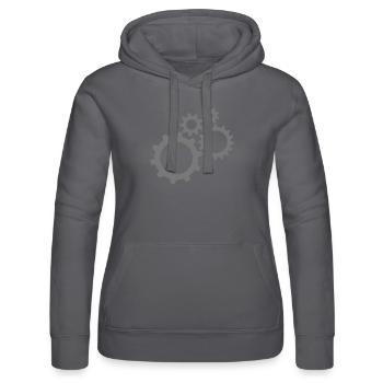 engrenage 1312 - Sweat à capuche Russell Femme - noir - Devant - Marisol (170cm)