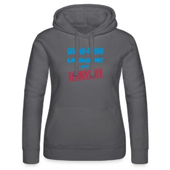 GRAND FRERE UNIQUE - Sweat à capuche Russell Femme - noir - Devant - Marisol (170cm)