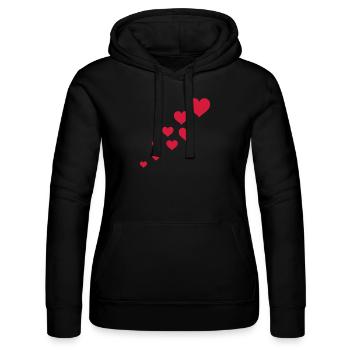 hearts - Sweat à capuche Russell Femme - noir - Devant - Marisol (170cm)