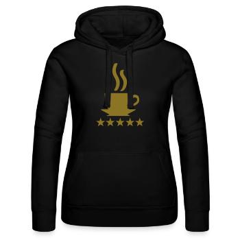 coffee 5 star - Frauen Kapuzen Sweater von Russell - Schwarz - Vorne - Marisol (170cm)