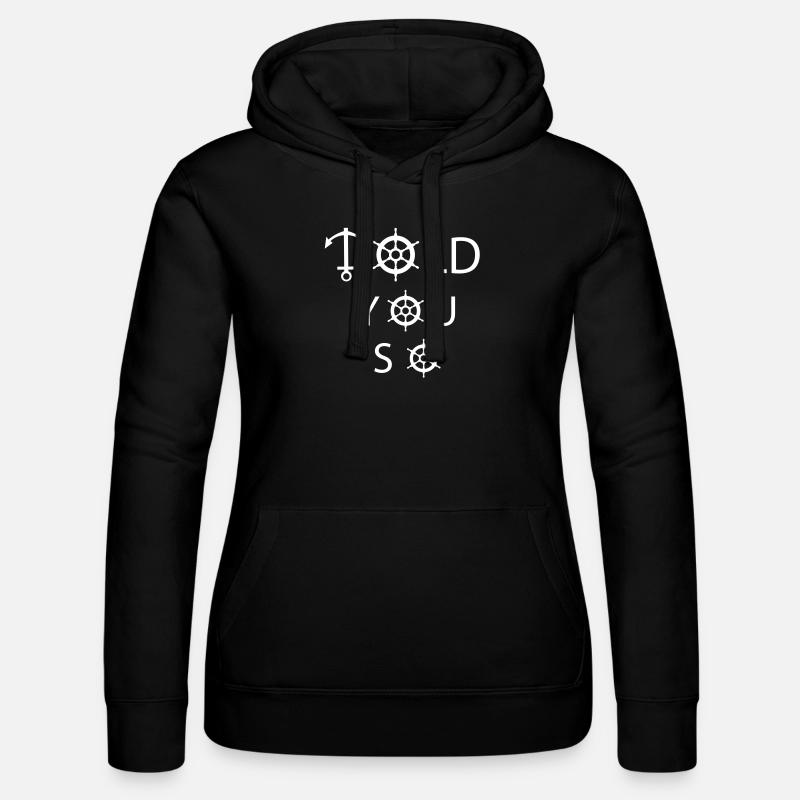 Vous l'a dit - Sweat à capuche Russell Femme - noir