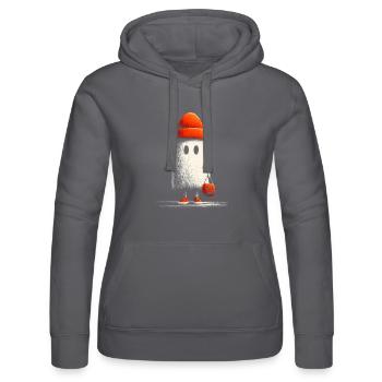 Beanie_Ghost - Frauen Kapuzen Sweater von Russell - Schwarz - Vorne - Marisol (170cm)