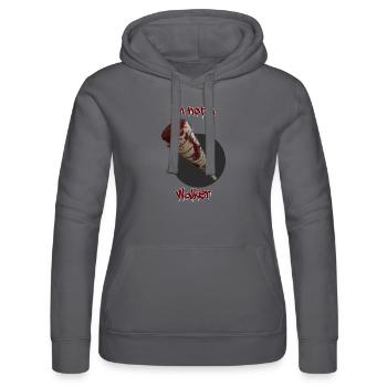 Baseballschläger mit Stacheldraht. - Frauen Kapuzen Sweater von Russell - Schwarz - Vorne - Marisol (170cm)