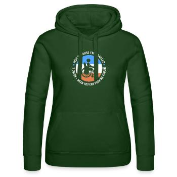 fauteuil roulant - Sweat à capuche Russell Femme - vert bouteille - Devant - Liana (172cm)