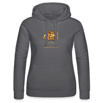 48. Geburtstag - Frauen Kapuzen Sweater von Russell - Schwarz - Vorne - Marisol (170cm)