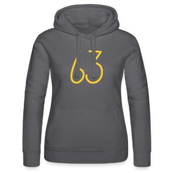 63 - Frauen Kapuzen Sweater von Russell - Schwarz - Vorne - Marisol (170cm)