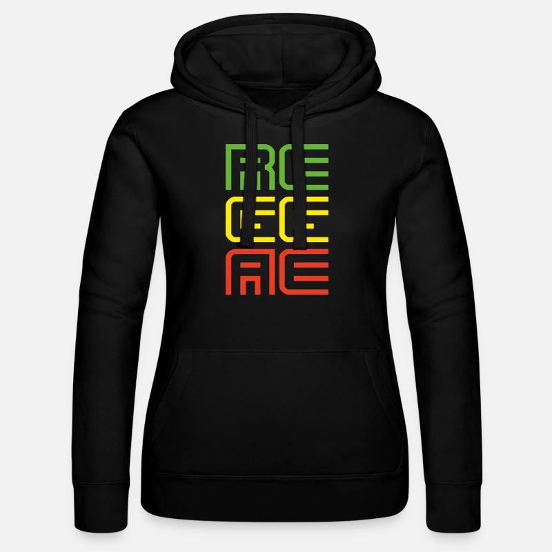 reggae - Women’s Hooded Sweater by Russell - black