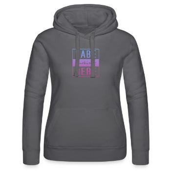 habe dere, minga, oberbayern, bayern - Frauen Kapuzen Sweater von Russell - Schwarz - Vorne - Marisol (170cm)