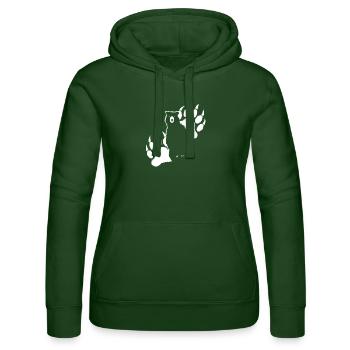 Grizzli-Bär - Frauen Kapuzen Sweater von Russell - Flaschengrün - Vorne - Liana (172cm)