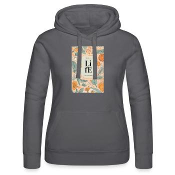 Life Grow - Frauen Kapuzen Sweater von Russell - Schwarz - Vorne - Marisol (170cm)