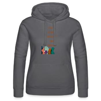 Le pouvoir des femmes - Sweat à capuche Russell Femme - noir - Devant - Marisol (170cm)