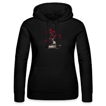 Bonsaï Esthétique Culture Bouddhiste Japonaise - Sweat à capuche Russell Femme - noir - Devant - Marisol (170cm)