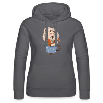 Merry and bright - Frauen Kapuzen Sweater von Russell - Schwarz - Vorne - Marisol (170cm)