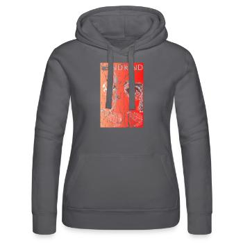Surreal orange - Frauen Kapuzen Sweater von Russell - Schwarz - Vorne - Marisol (170cm)