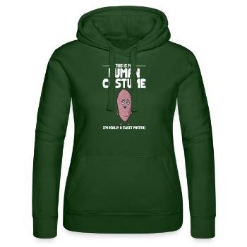 Légumes-racines de patates douces - Sweat à capuche Russell Femme - vert bouteille - Devant - Liana (172cm)