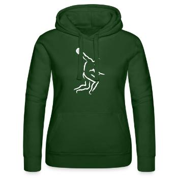 Lancement de disque - Sweat à capuche Russell Femme - vert bouteille - Devant - Liana (172cm)
