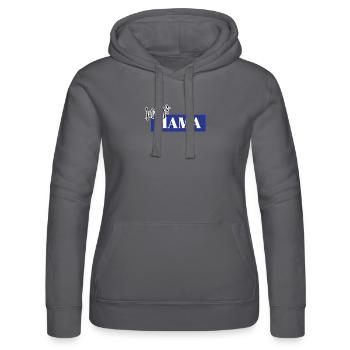 Jungs Mama Mutter Eines Jungen Sohn Muttertag Mami - Frauen Kapuzen Sweater von Russell - Schwarz - Vorne - Marisol (170cm)