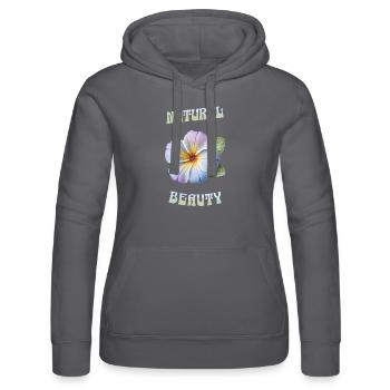 Natural Beauty – Blossom Art - Frauen Kapuzen Sweater von Russell - Schwarz - Vorne - Marisol (170cm)