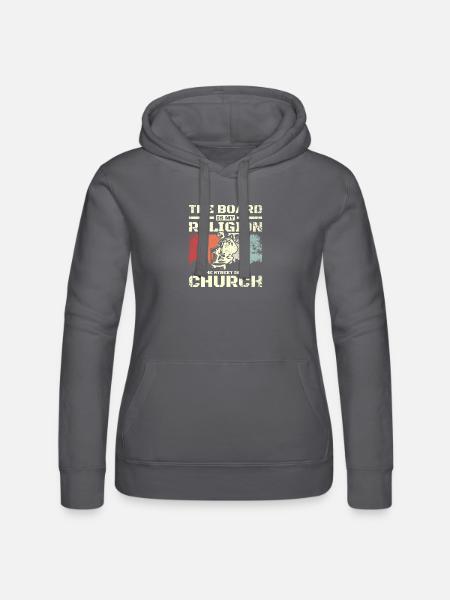 Le conseil est ma religion, la rue est mon église - Sweat à capuche Russell Femme - noir
