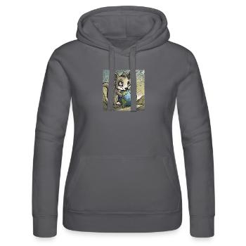 cute anime design - Frauen Kapuzen Sweater von Russell - Schwarz - Vorne - Marisol (170cm)