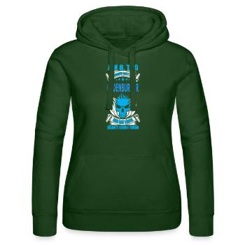 OLDENBURGER - Frauen Kapuzen Sweater von Russell - Flaschengrün - Vorne - Liana (172cm)