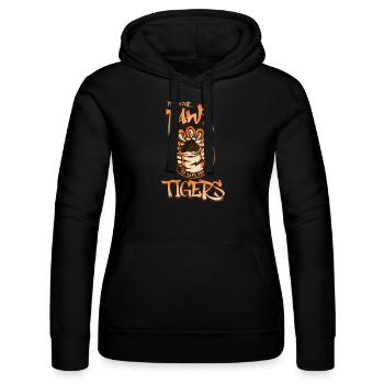 It's in our paws to save the tigers - Women’s Hooded Sweater by Russell - black - Front - Marisol (170cm)