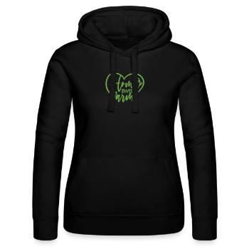 ferme - Sweat à capuche Russell Femme - noir - Devant - Marisol (170cm)