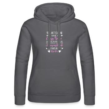 Crazy Bestie Sarkastisches Zitat-Design - Frauen Kapuzen Sweater von Russell - Schwarz - Vorne - Marisol (170cm)