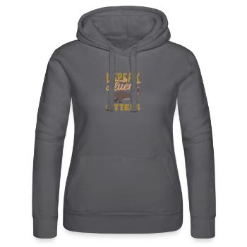 Seeotter Sprechen Fließend - Frauen Kapuzen Sweater von Russell - Schwarz - Vorne - Marisol (170cm)