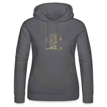 AI Engineer – Artificial Intelligence & Technology - Women’s Hooded Sweater by Russell - black - Front - Marisol (170cm)