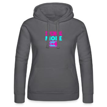 Ziplining Mode ON – Adrenaline on the Zipline - Women’s Hooded Sweater by Russell - black - Front - Marisol (170cm)