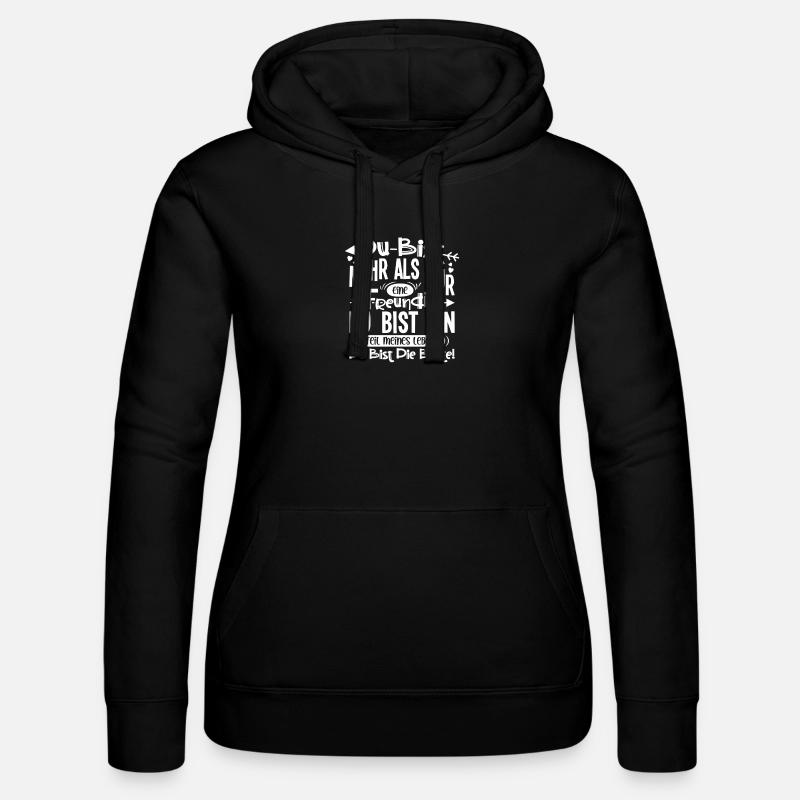 Tu es plus qu’un simple ami - Sweat à capuche Russell Femme - noir
