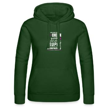 Chefin der Zielstrebigen Truppe Chefin Geschenke - Frauen Kapuzen Sweater von Russell - Flaschengrün - Vorne - Liana (172cm)