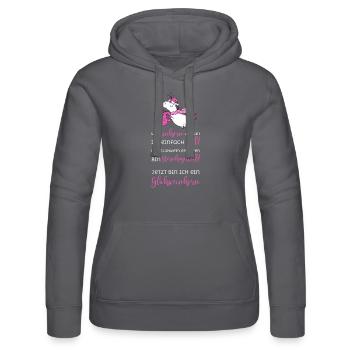 Einhorn Glühweinhorn sternhagelvoll toll Glühwein - Frauen Kapuzen Sweater von Russell -  - Vorne - Marisol (170cm)