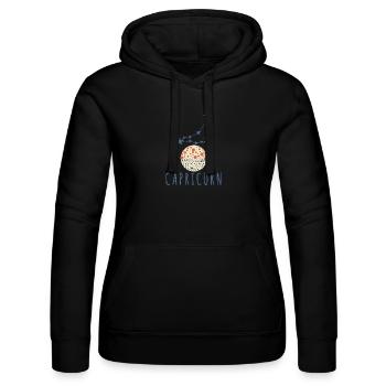 Das Sternbild Steinbock - Frauen Kapuzen Sweater von Russell - Schwarz - Vorne - Marisol (170cm)