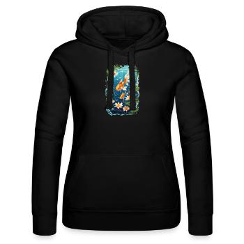 Aquarium - Women’s Hooded Sweater by Russell - black - Front - Marisol (170cm)