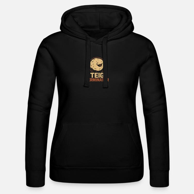 Dough Terminator Bread Design for Clay Heroes - Women’s Hooded Sweater by Russell - black