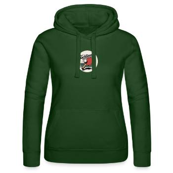 Raquette de tennis de table rétro - Sweat à capuche Russell Femme - vert bouteille - Devant - Liana (172cm)