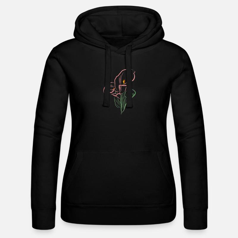 CALLA SoftPink - Women’s Hooded Sweater by Russell - black