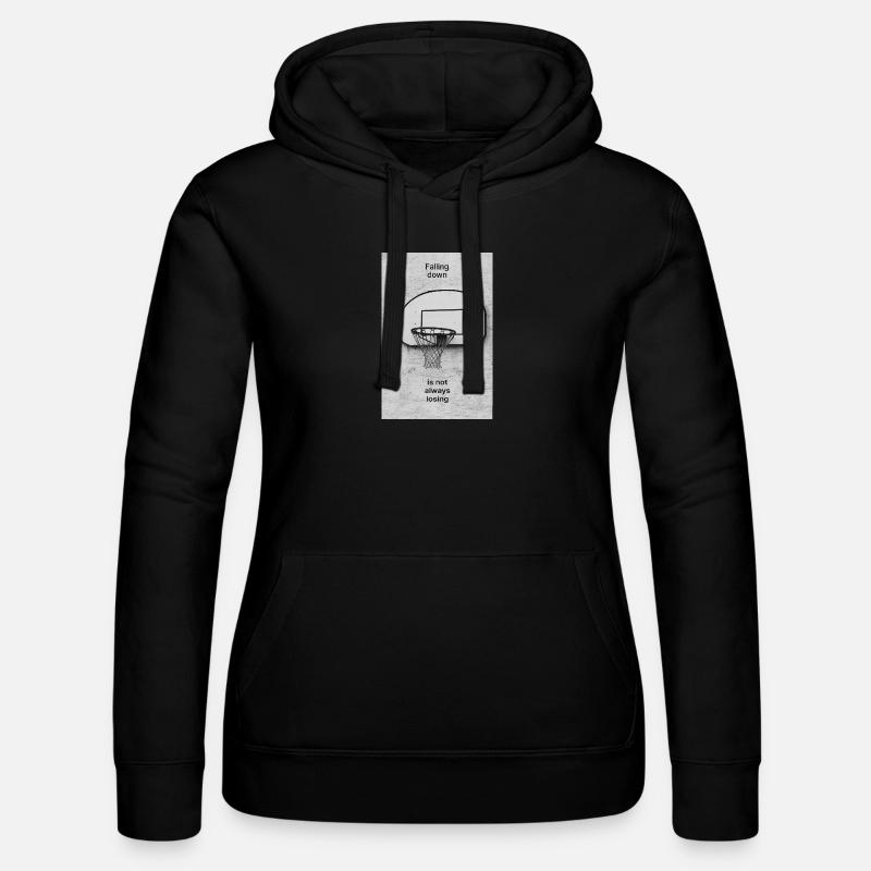 Tomber n’est pas toujours perdre – Affiche - Sweat à capuche Russell Femme - noir