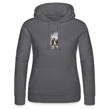 Dick & Doof - Frauen Kapuzen Sweater von Russell - Schwarz - Vorne - Marisol (170cm)